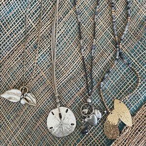 Bargain! 4 JJill necklaces. 2 are long one is adjustable and one short.